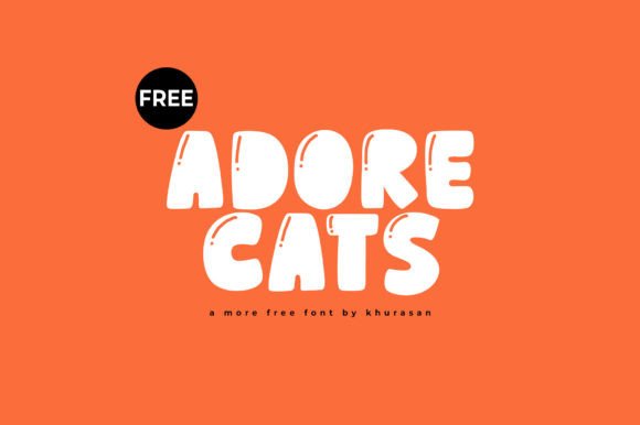 Adore Cats: A Modern Font for Eye-Catching Campaigns