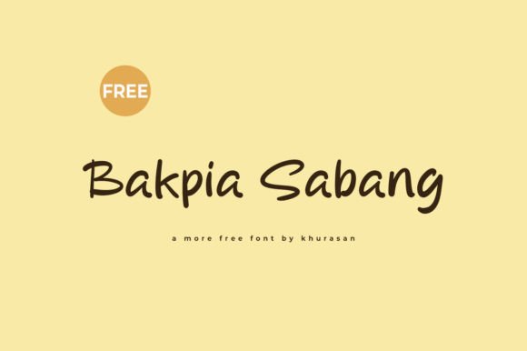 Bakpia Sabang Font for Editorial Design