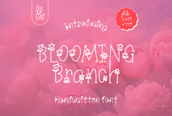 Blooming Branch Font for Editorial Design