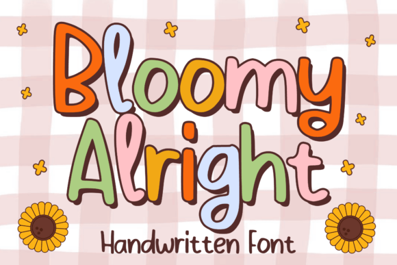 Bloomy Alright Font for Editorial Design