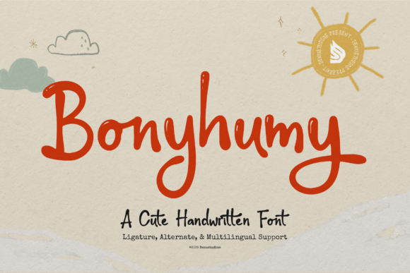 Bonyhumy: A Playful Font for Handmade Creations