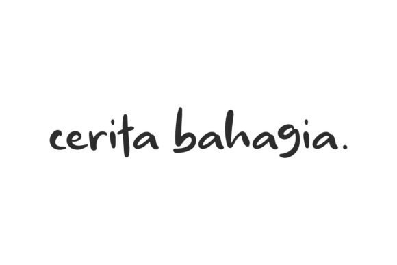 Cerita Bahagia Font Review for Editorial Design