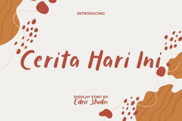 Cerita Hari Ini Handwritten Font for Creative Projects