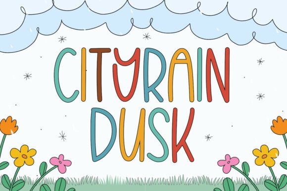 Cityrain Dusk Font for Handmade Creations