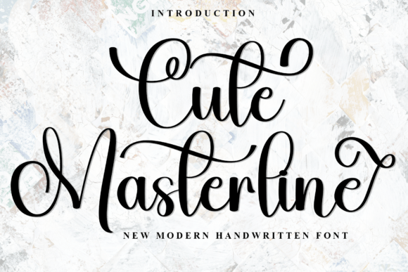 Cute Masterline: A Font That Brings Warmth to Your Brand