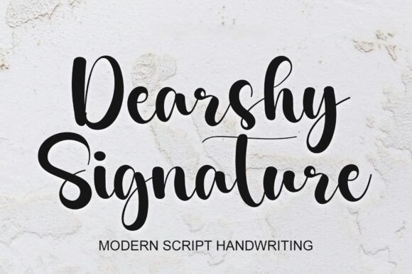 Dearshy Signature: A Heartwarming Display Font for Branding