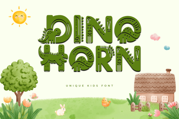 Dino Horn Font for Modern Branding
