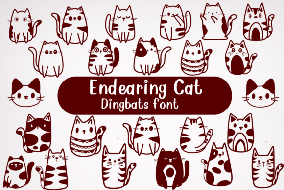 Endearing Cat Font for Playful Web Design