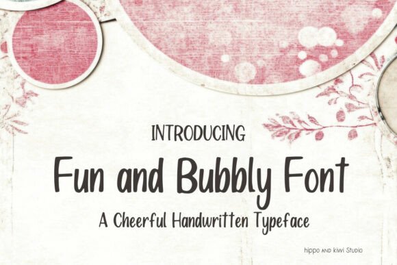 Fun and Bubbly Font for Editorial Projects