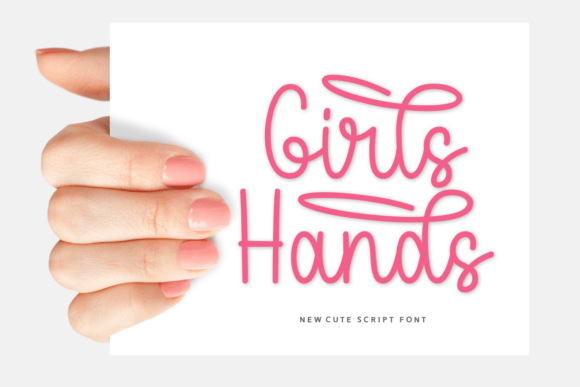 Girls Hands Font Review for Feminine Branding
