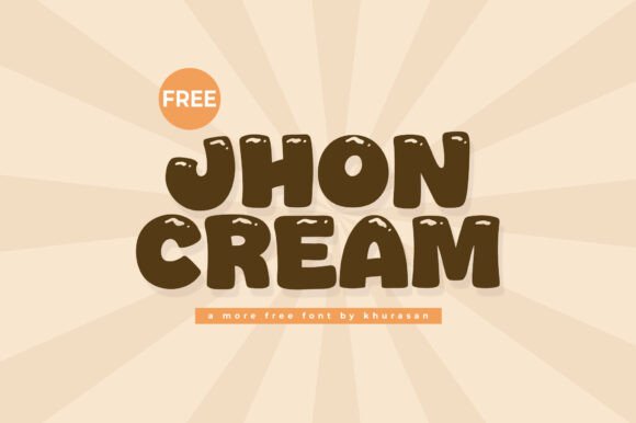 Jhon Cream: A Modern Font for Eye-Catching Campaigns