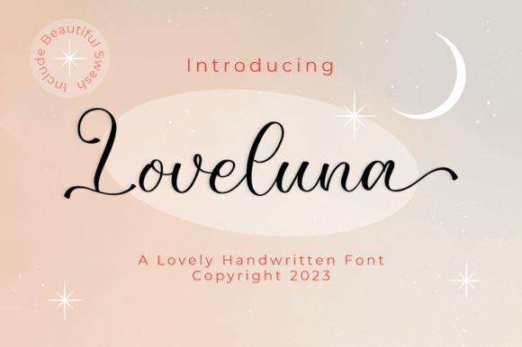 Loveluna: A Dazzling Script Font for Digital Branding