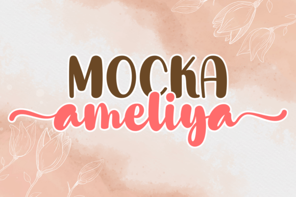 Mocka Ameliya: A Playful Script Font for Handmade Creations