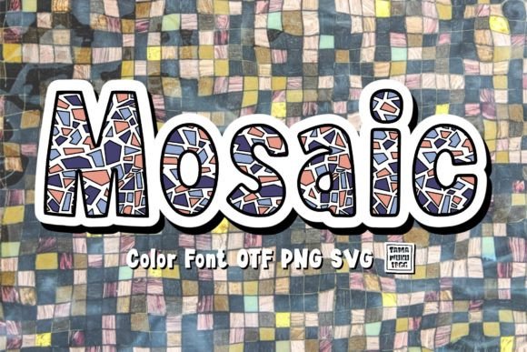 Mosaic Color: A Playful Font for Digital Branding