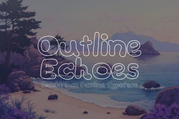 Outline Echoes: A Bubbly Typeface for Branding Projects