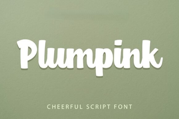Plumpink - A Cheerful Script Font for Modern Branding