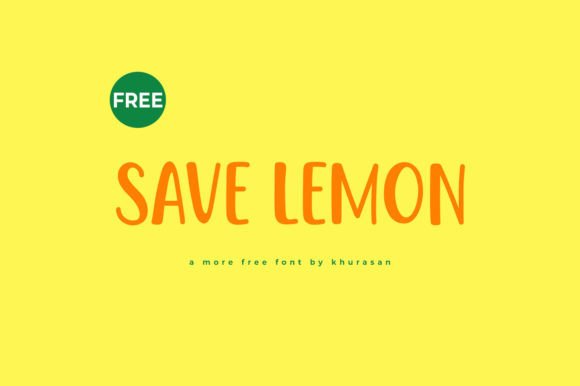 Save Lemon: A Modern Display Font for Creative Projects
